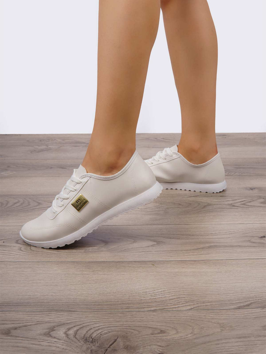 Tenis Casual Blanco Moleca –