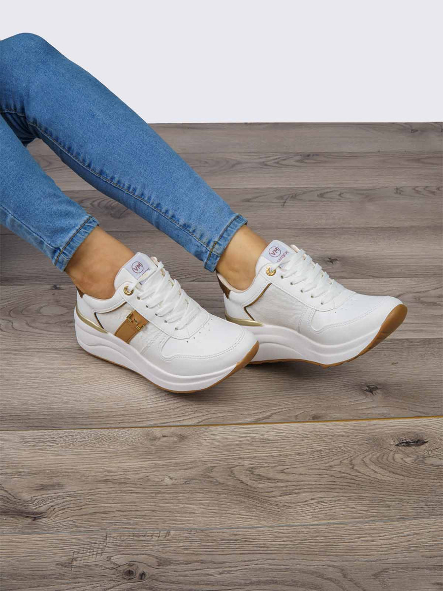 Tienda Zitio Zapatos Marca Moleca Mujer Tenis Casual Blanco Viamarte –