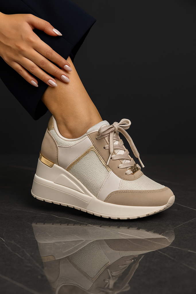 Tenis Casual Beige Viamarte VMB5558BE
