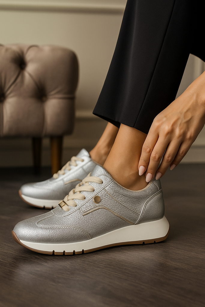 Tenis Casual Plata ADDIC JES310PL