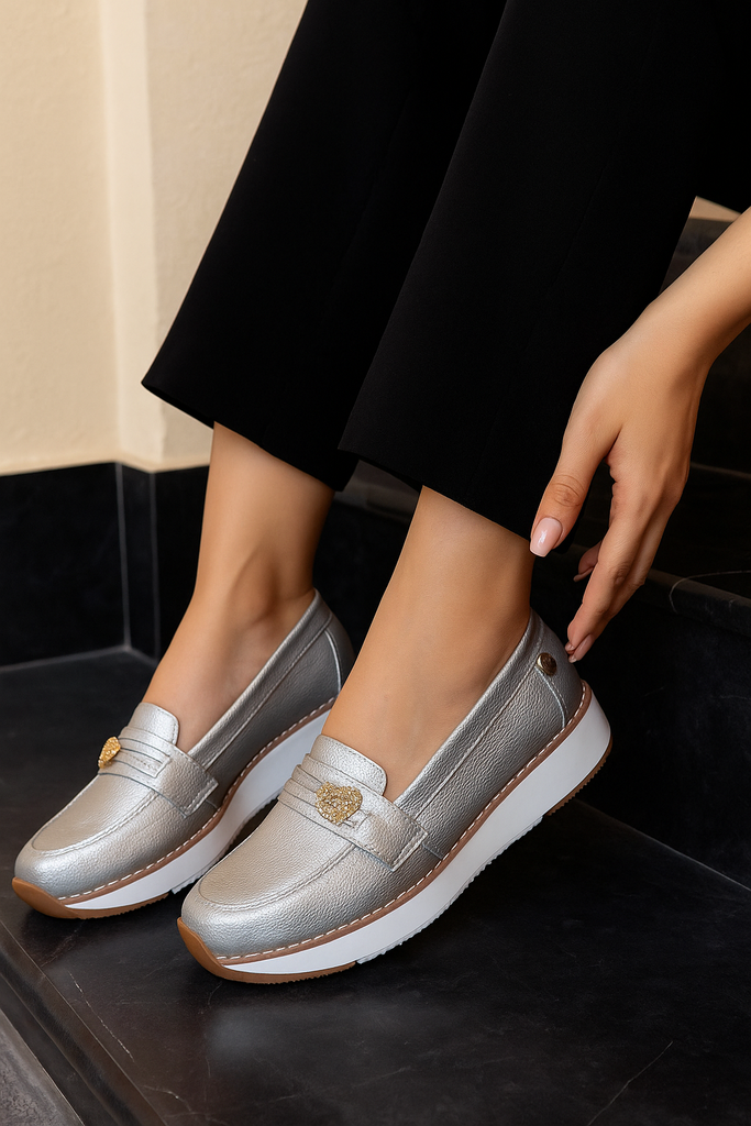 Mocasín Plata ADDIC JES364PL