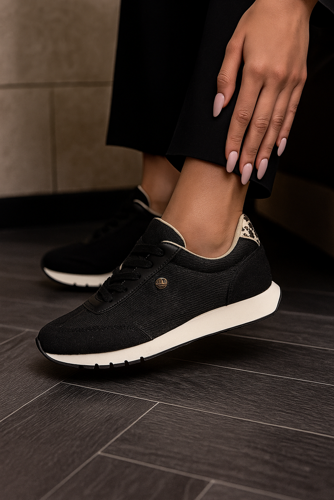 Tenis Casual Negro ADDIC JES325NE