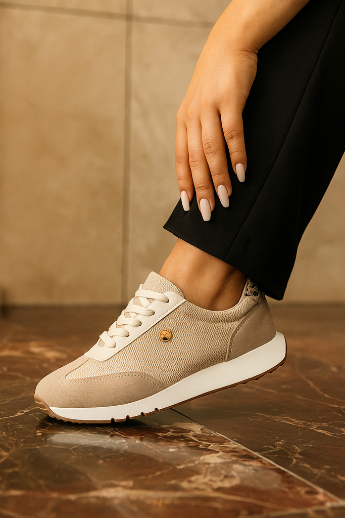 Tenis Casual Beige ADDIC JES325BE