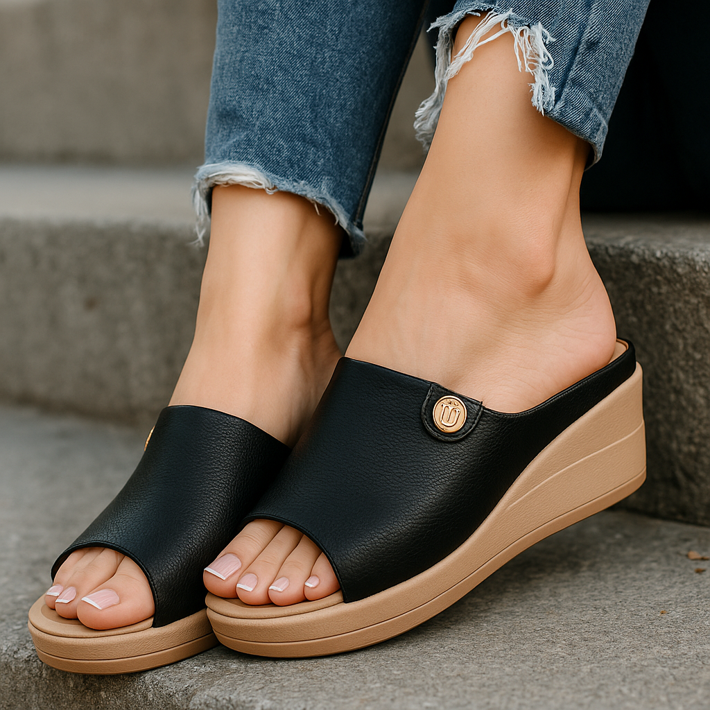 Sandalia Casual Negro Saula SAU2043NE
