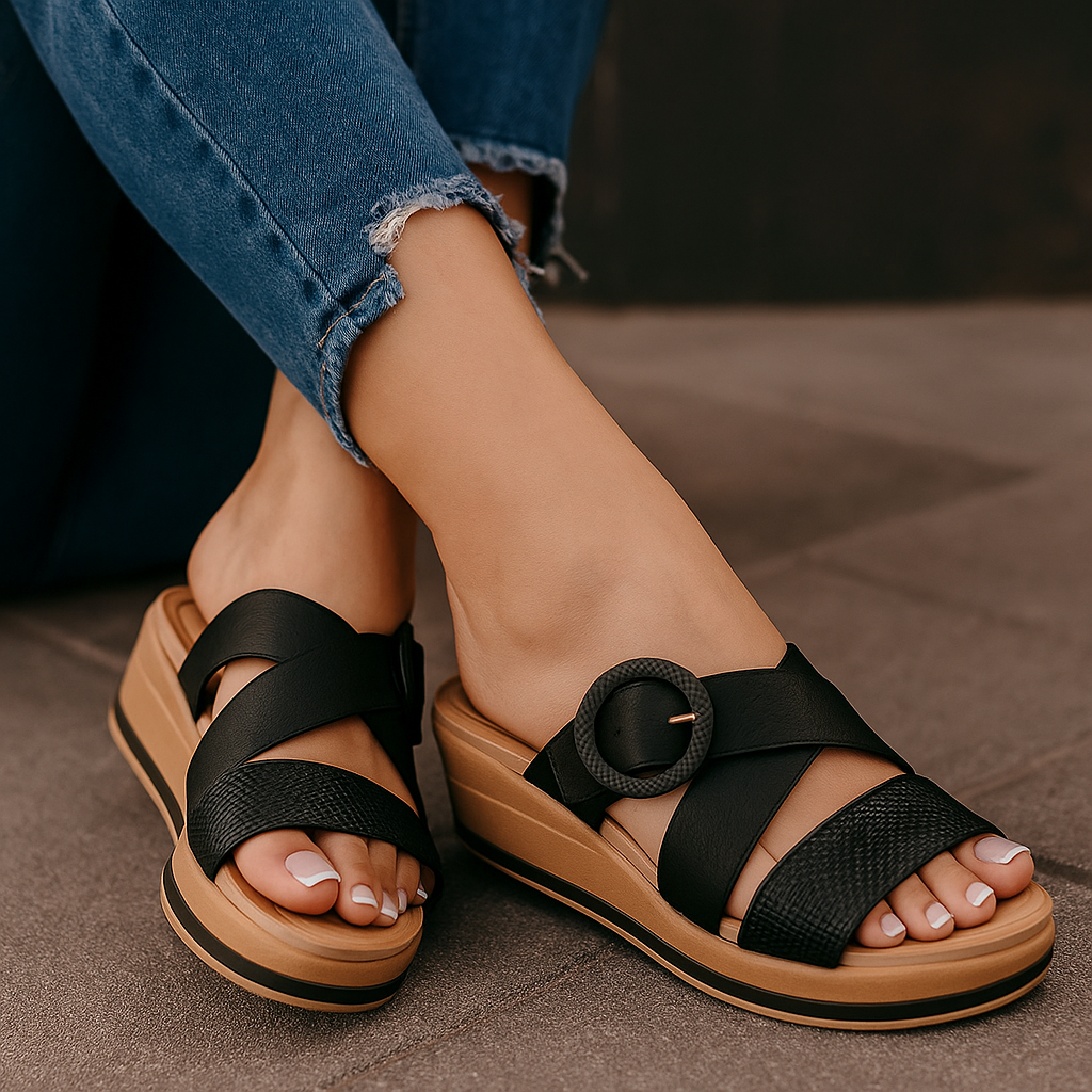 Sandalia Casual Negro Saula SAU6420NE