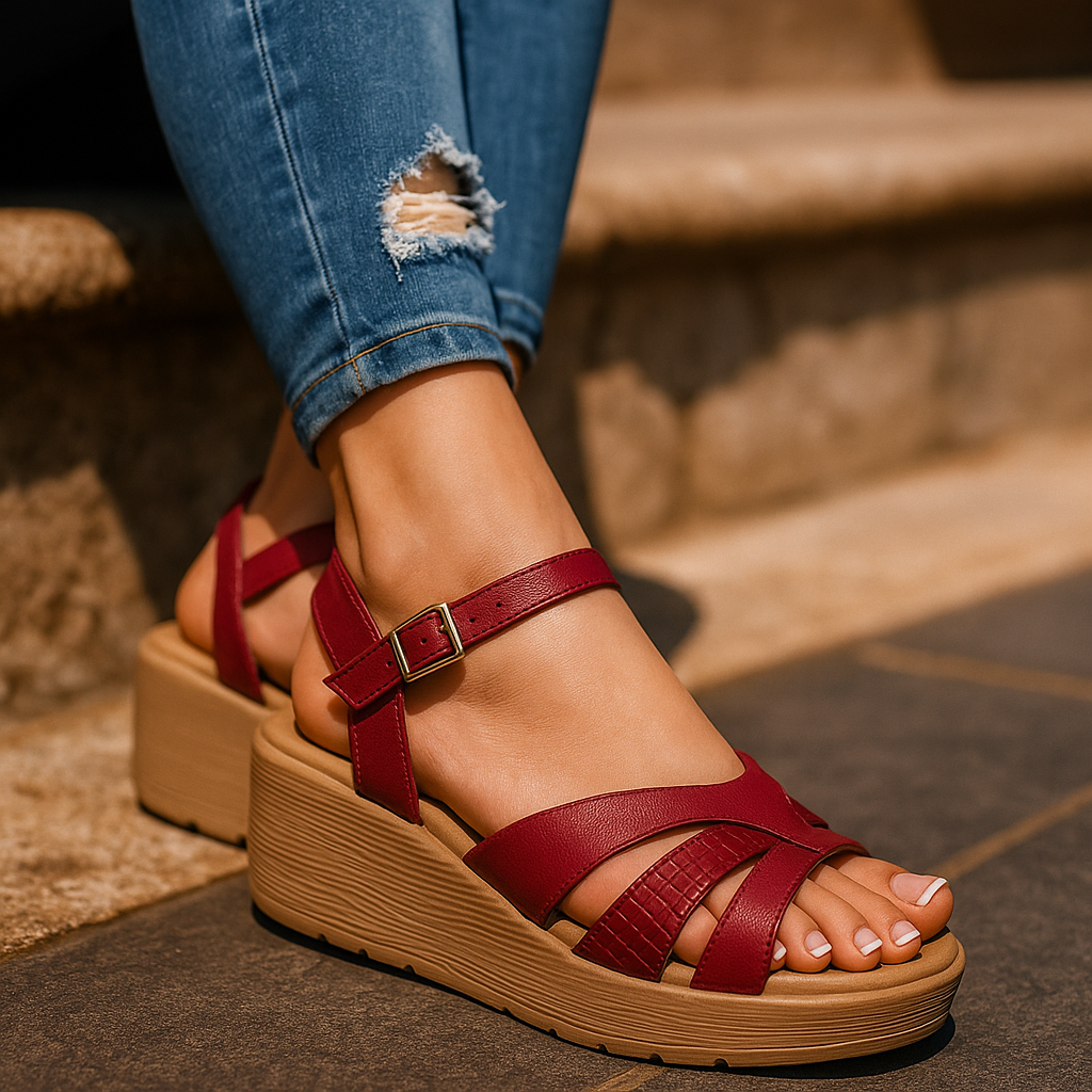Sandalia Casual Rojo Saula SAU6345RO
