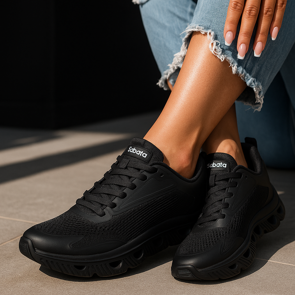 Tenis Casual Negro Sabata 2503 SBSWI2503NE