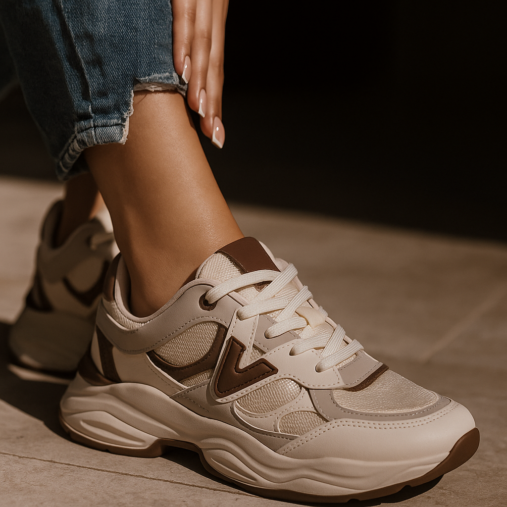 Tenis Casual Beige Viamarte VM158.23BECB