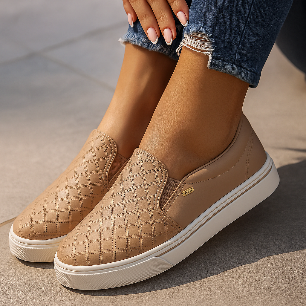 Tenis Casual Beige Viamarte VM016.023BE