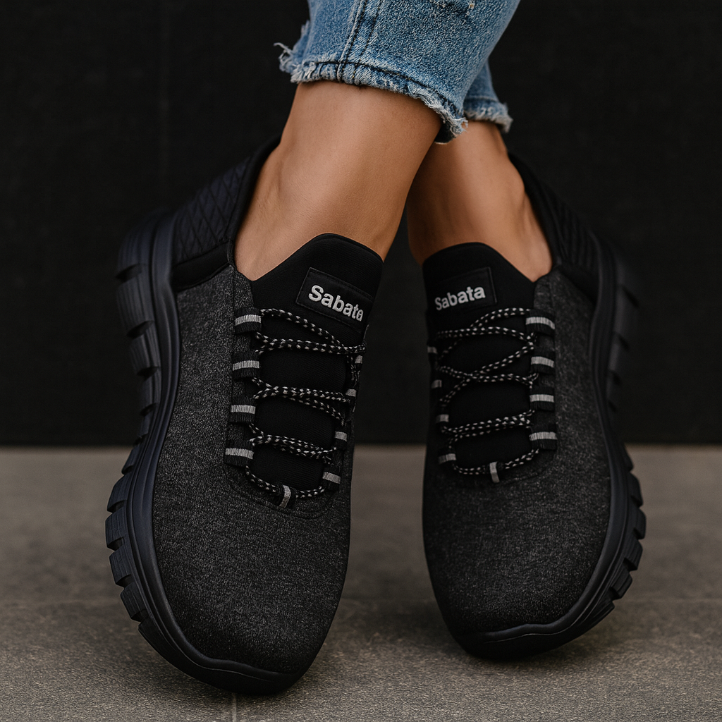 Tenis Casual Negro Sabata 2505 SBSABR2505NE