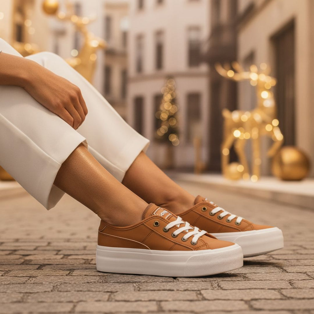 Tenis Casual Camel Coral Renata CORENATACM