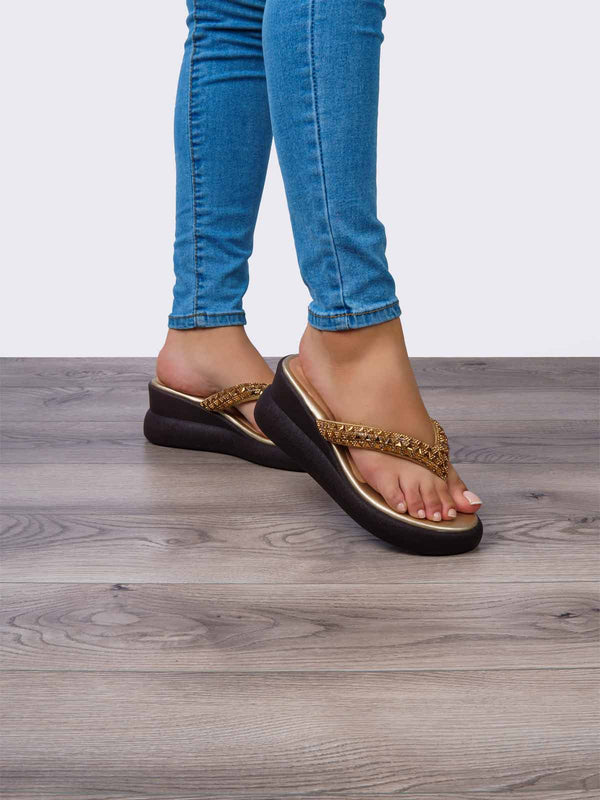Sandalia Champan Brillante ADDIC JES897CHB