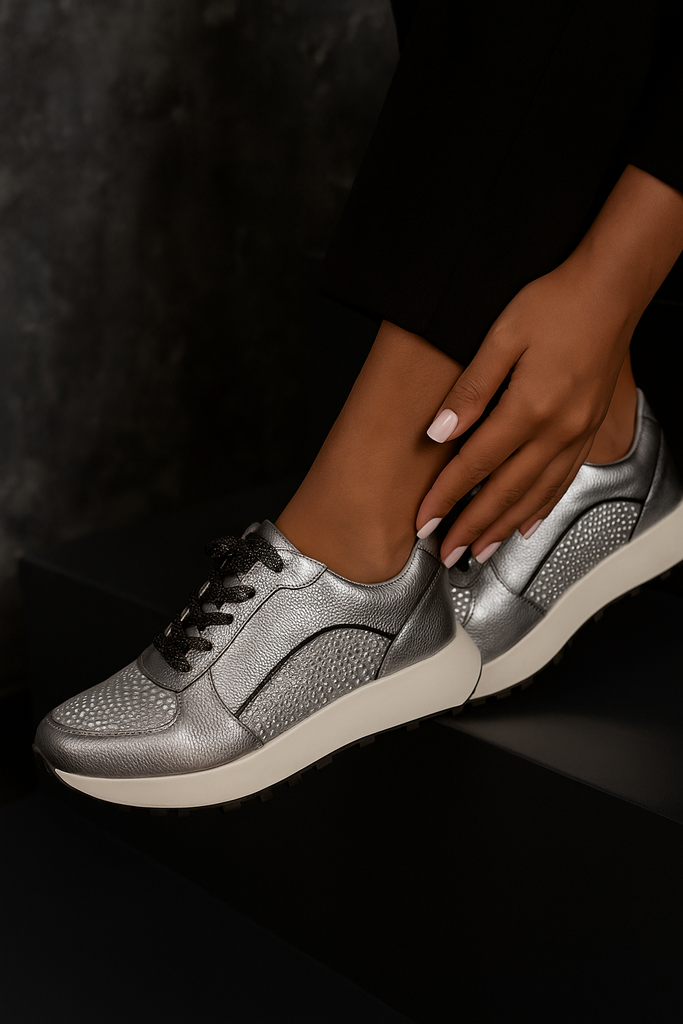 Tenis Casual Plata ADDIC AND035PL