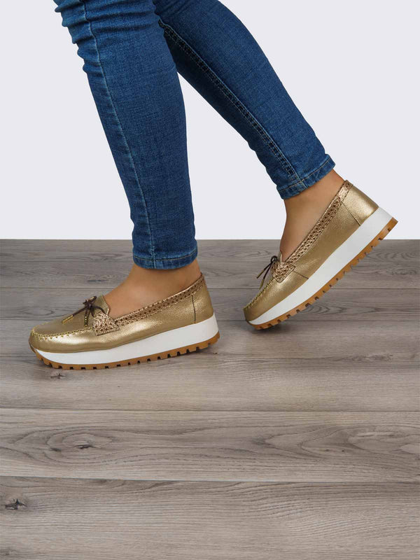 Mocasín Dorado ADDIC AND6049DO - www.zitiocr.com