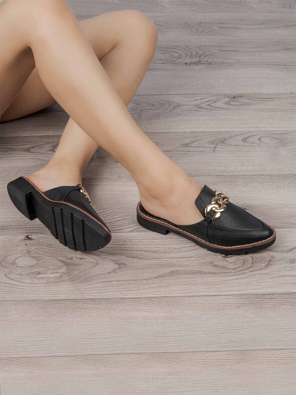 Zueco Negro ADDIC ANG020NE