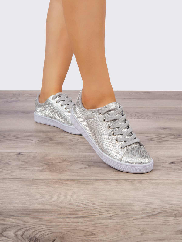 Tenis Casual Plata ADDIC ANG180430PLE
