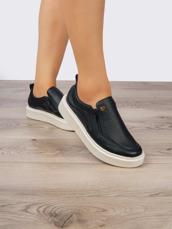 Tenis Casual Negro ADDIC ANG2401NEGV