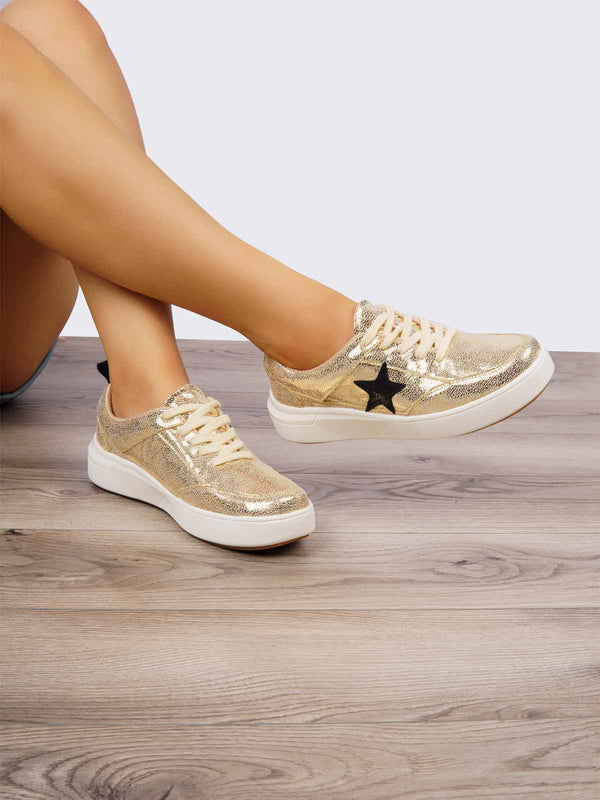 Tenis Casual Dorado ADDIC ANG2430DO