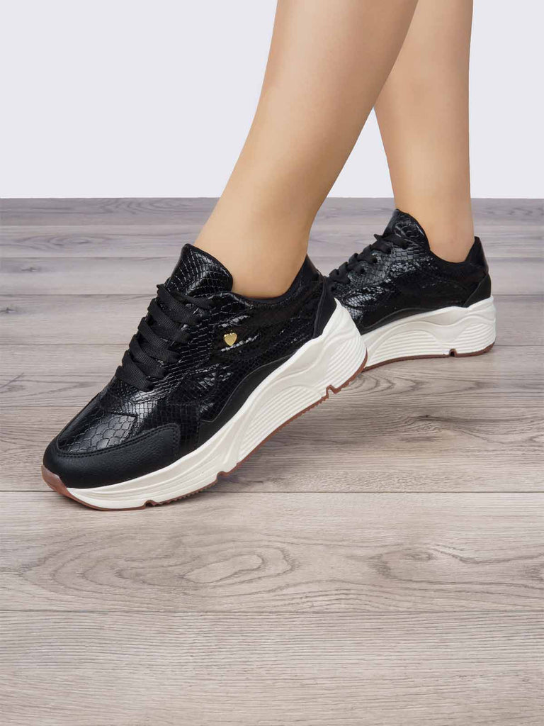 Tenis Casual Negro ADDIC ANG2465NE