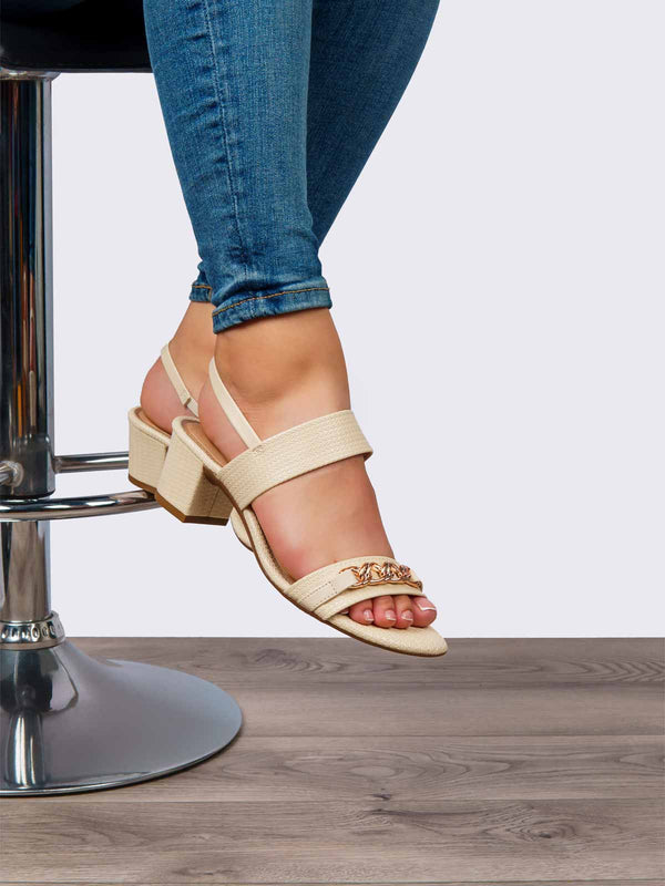 Sandalia  Crema Beira Rio BE8246.1201CRM