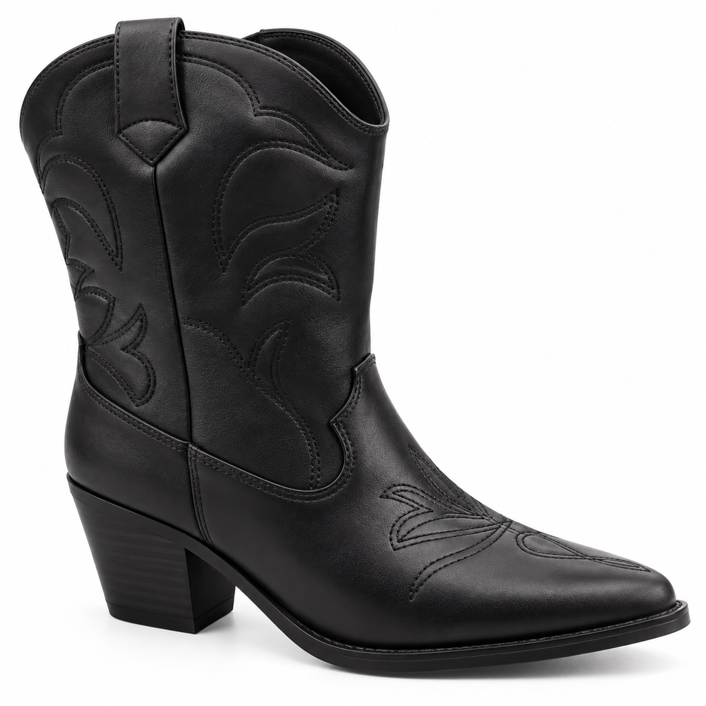 Botín Negro Moda-flex MOF1474046NE
