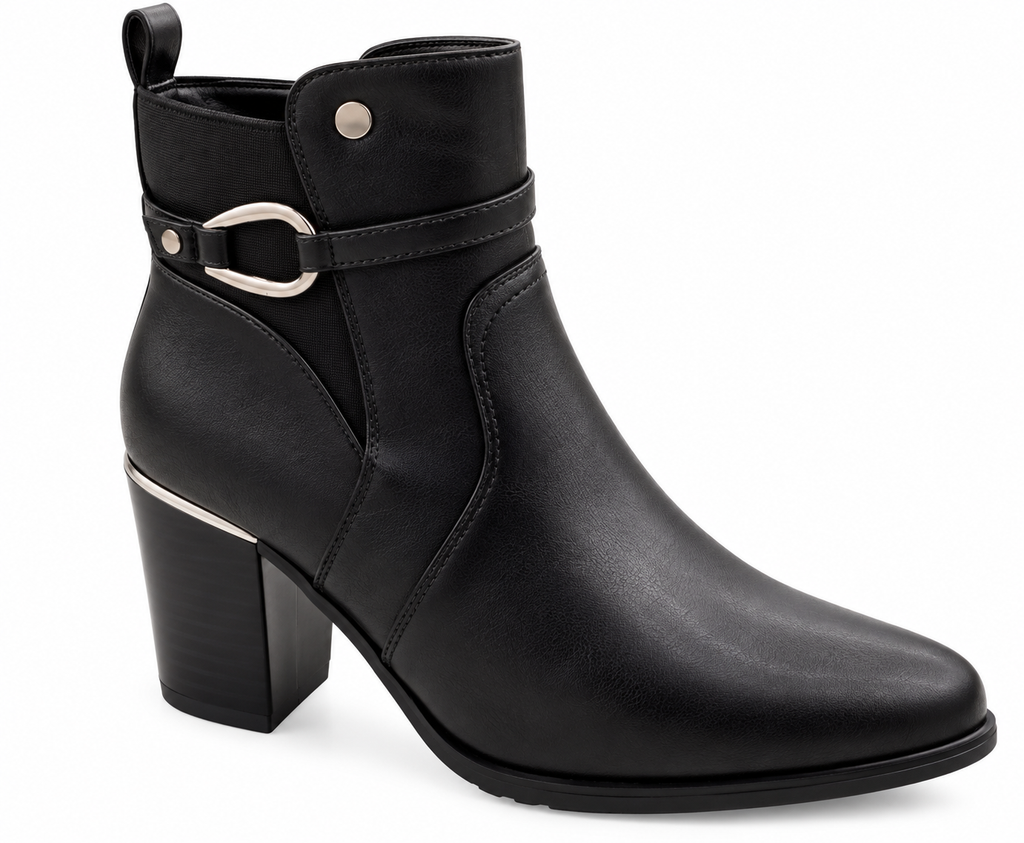 Botín Negro Moda-flex MOF1474061NE