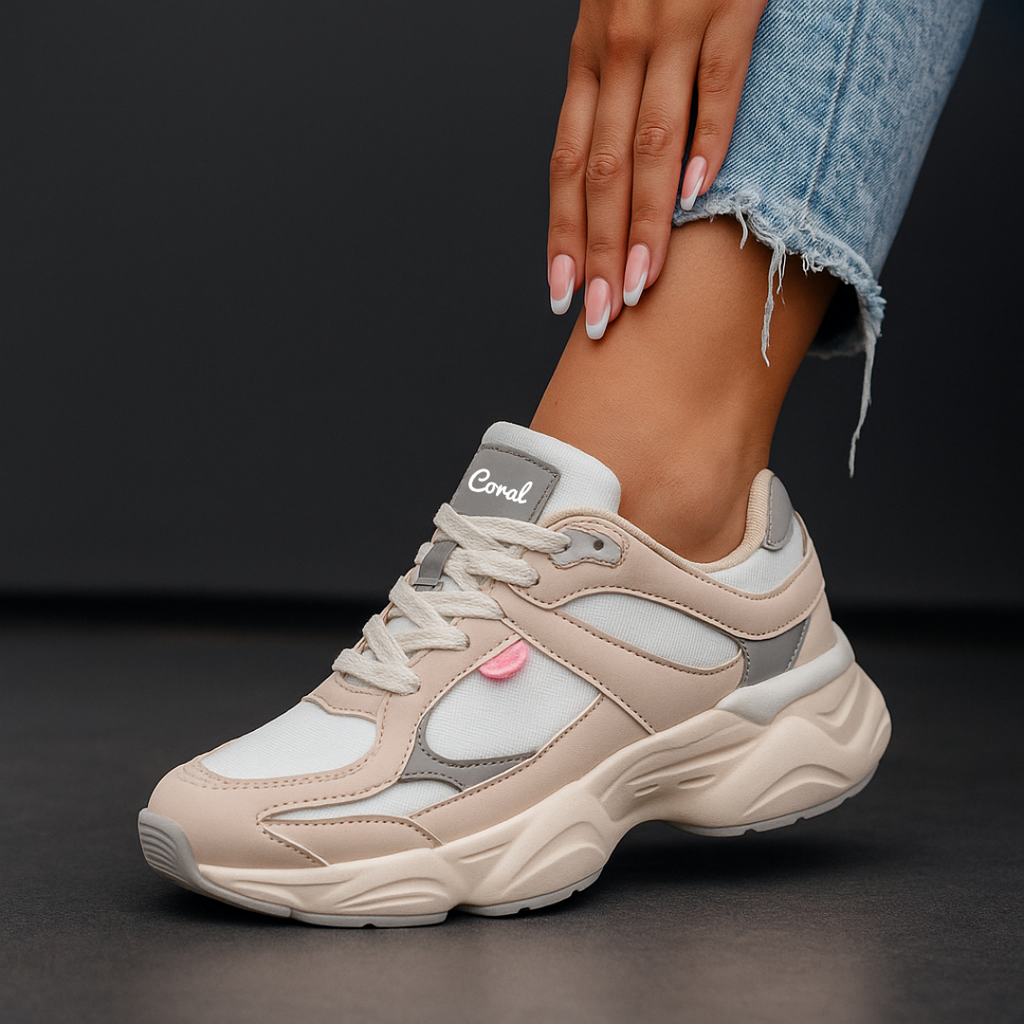 Tenis Casual Crema Coral Hayami COHAYAMICRM