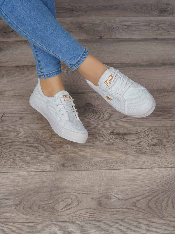 Tenis Casual Dama Blanco Tex Coral JULES 3 COJULESBLGV