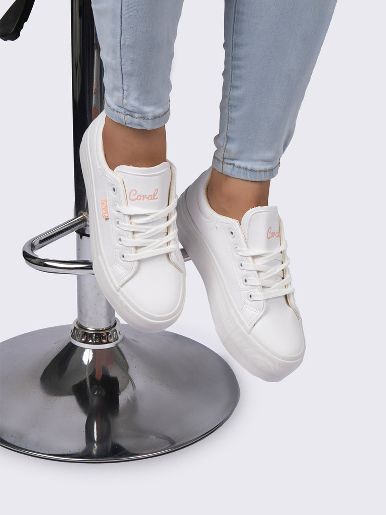 Tenis Casual Blanco Coral KYLIE COKYLIE2BL