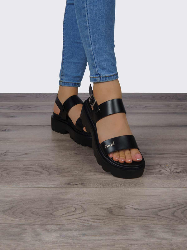 Sandalia Negro Coral Maggie 4 COMAGGIENE