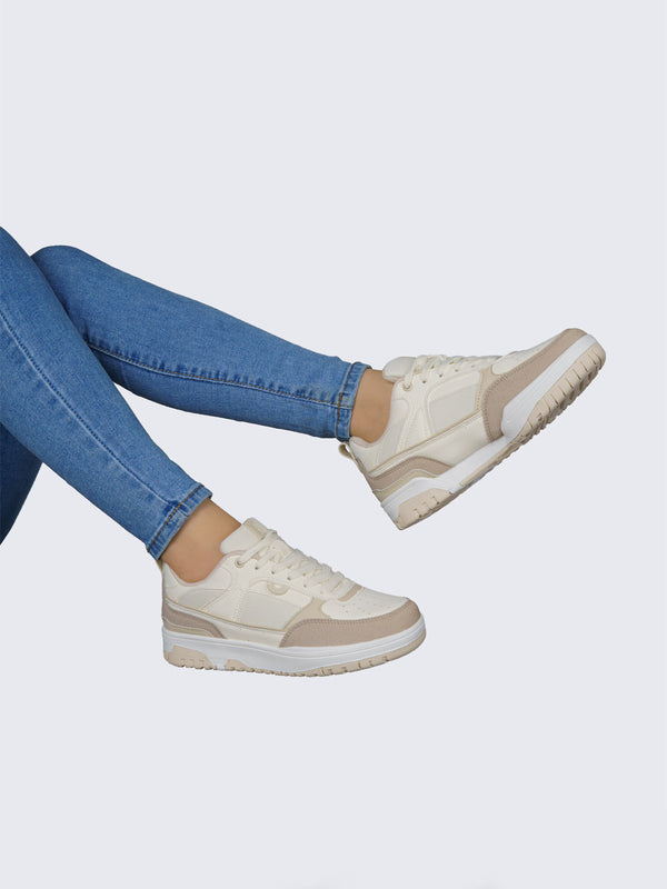 Tenis Casual Crema Coral Massimo COMASSIMOCRM