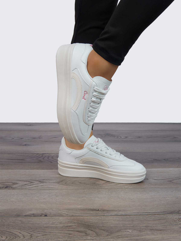 Tenis Casual Blanco Coral Naoko CONAOKOBL