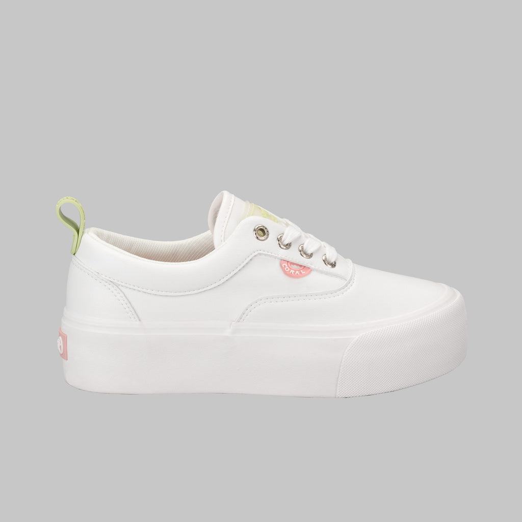 Tenis Casual Blanco Mate Coral Natsumi CONATSUMIBLM