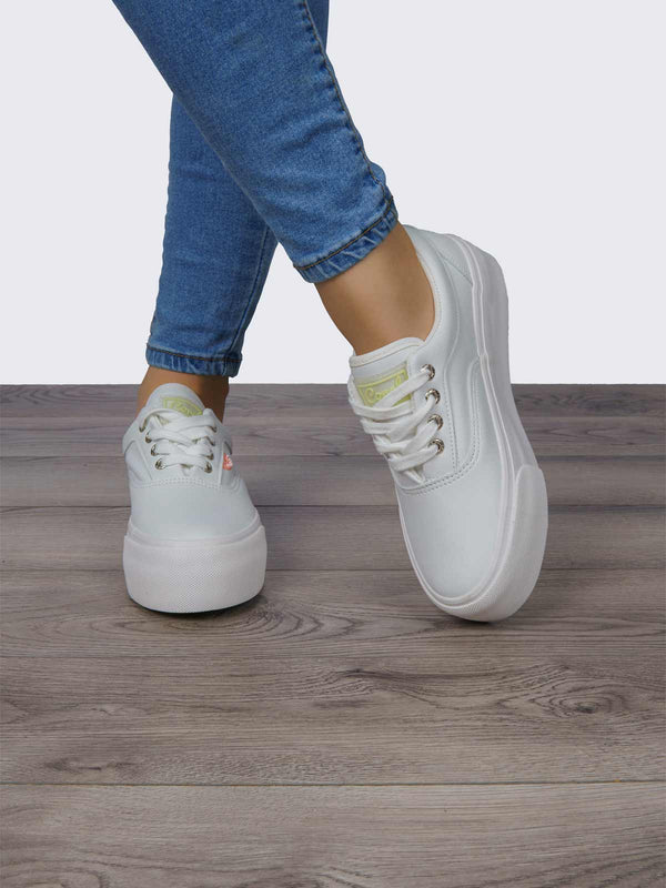 Tenis Casual Blanco Mate Coral Natsumi CONATSUMIBLM