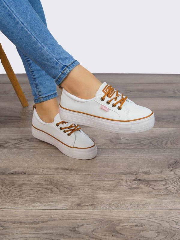 Tenis Casual Blanco Coral OCTAVIA 2 COOCTAVIA2BLC
