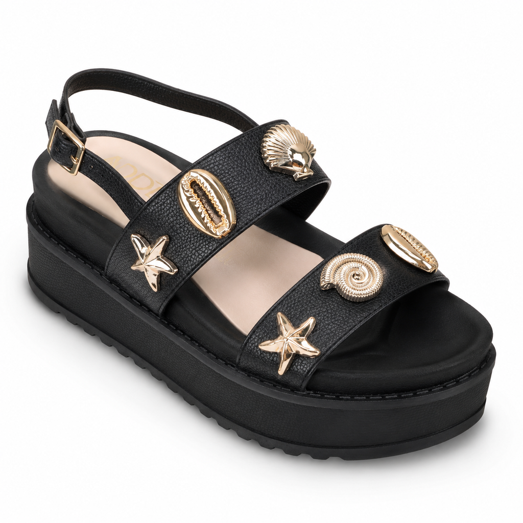 Sandalia Casual Negro ADDIC ANG549NE