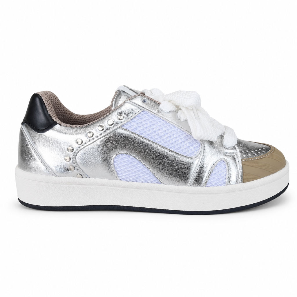 Tenis Casual Plata ADDIC LOR213PL