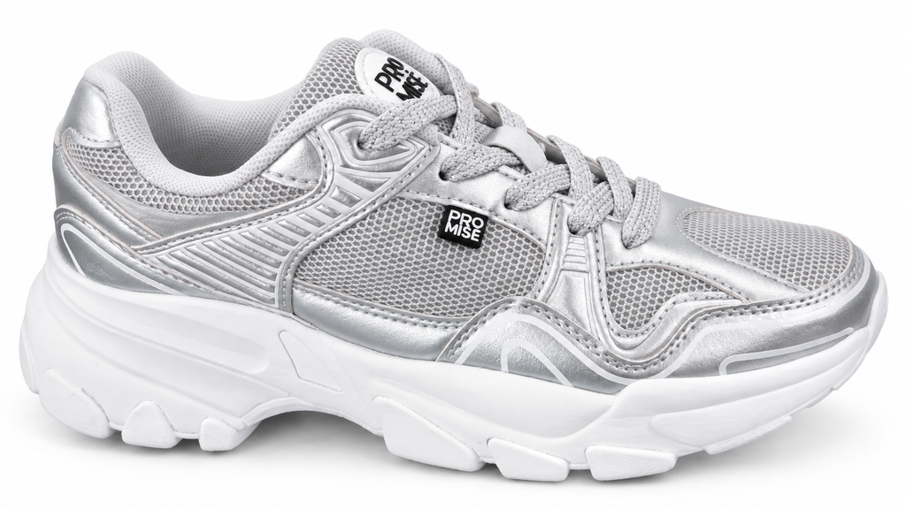 Tenis Casual Plata Promise Supreme PRSUPREMEPL