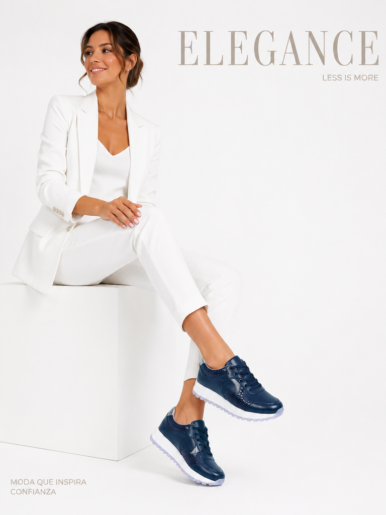 Tenis Casual Azul ADDIC AND003AZ