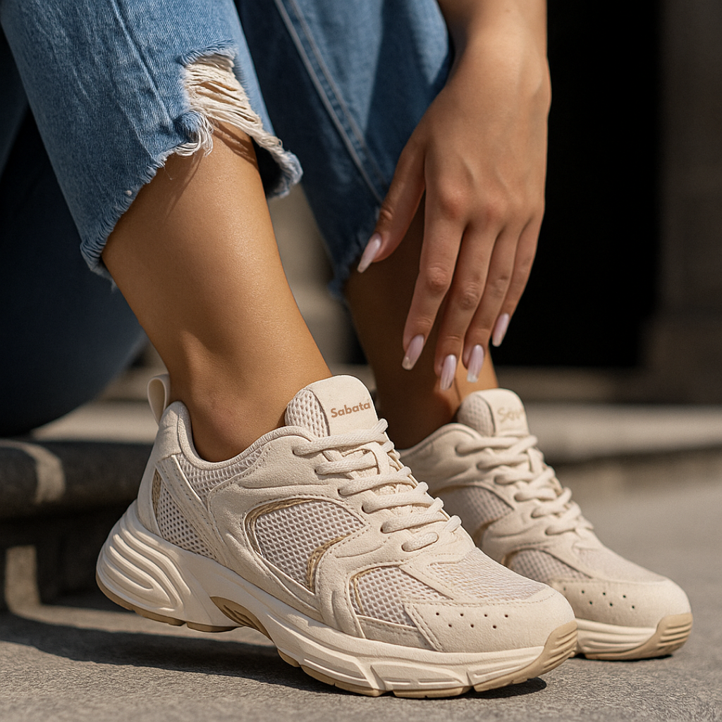Tenis Casual Beige Sabata 2501 SBSWI2501BE