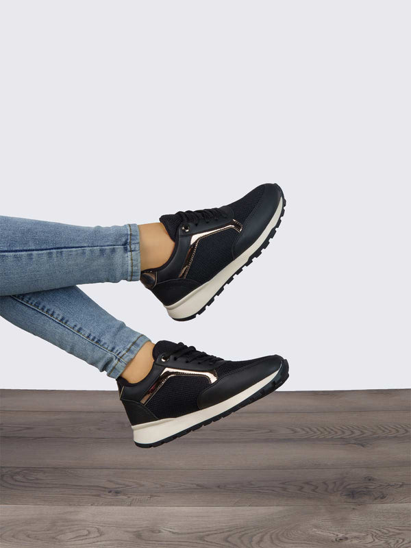 Tenis Casual Negro ADDIC DUF112NE