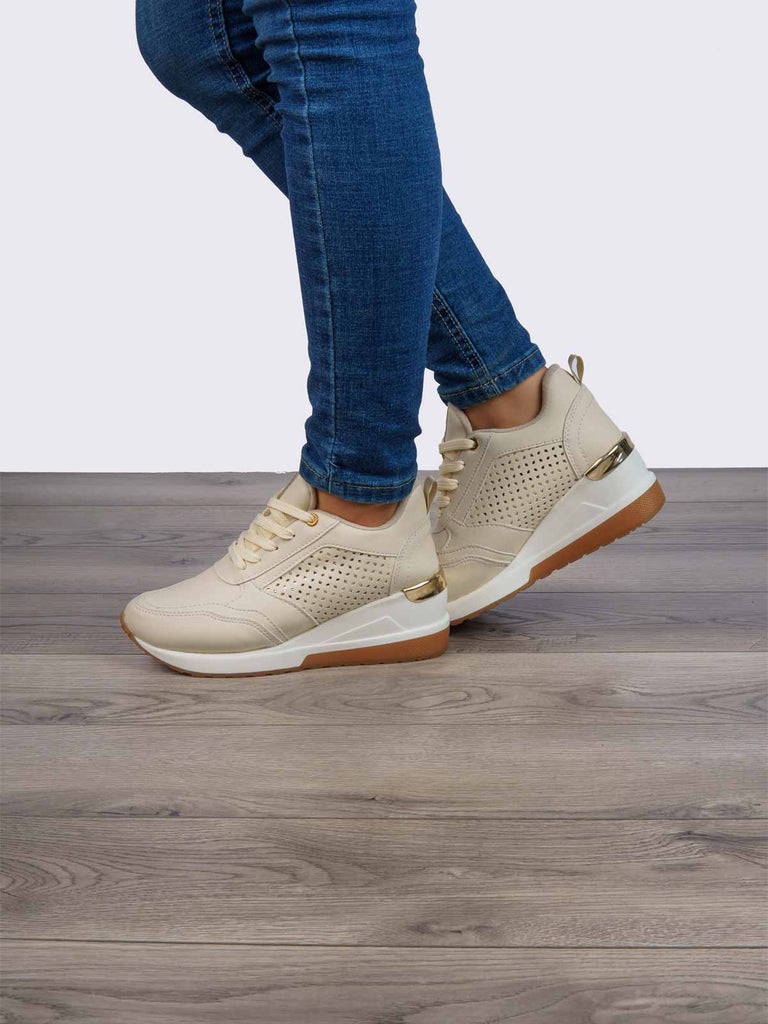 Tenis Casual Beige ADDIC DUF114BE