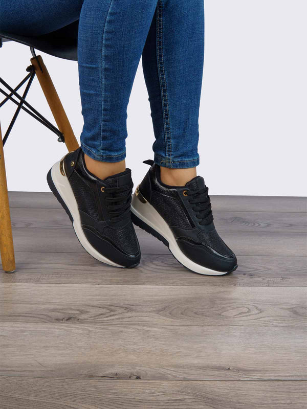 Tenis Casual Negro ADDIC DUF115NE