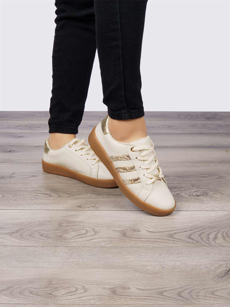 Tenis Casual Beige ADDIC KAS2515BE