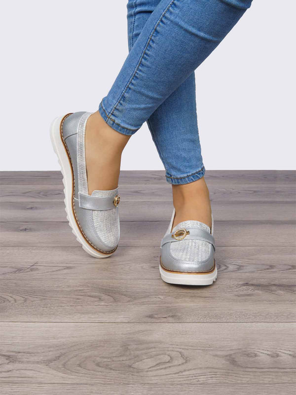 Mocasín Plata ADDIC GAB457PL