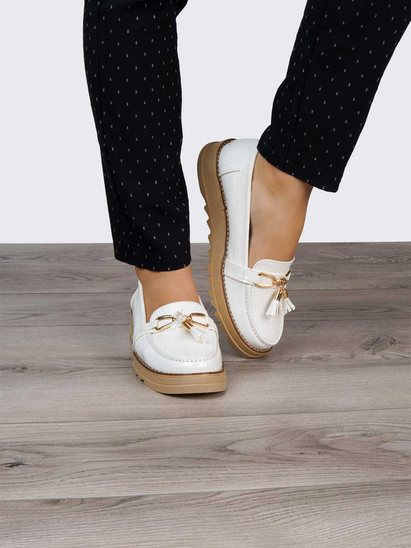 Mocasín Blanco Off ADDIC GAB500BLOF