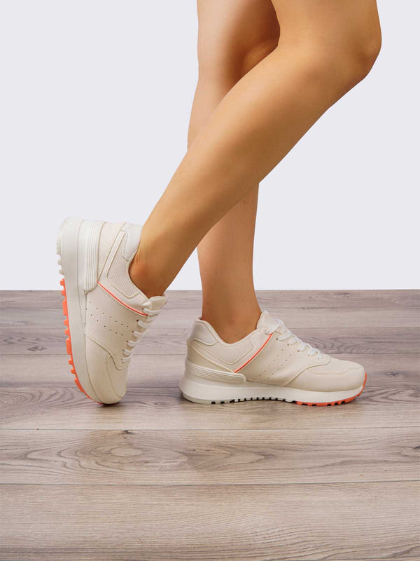 Tenis Casual Crema ADDIC GTU1180CRMSA