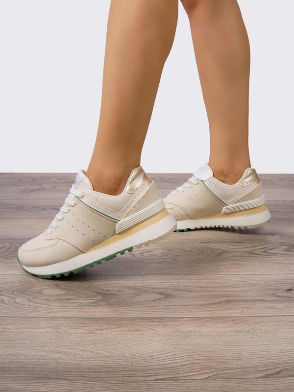 Tenis Casual Crema ADDIC GTU1180CRMVE