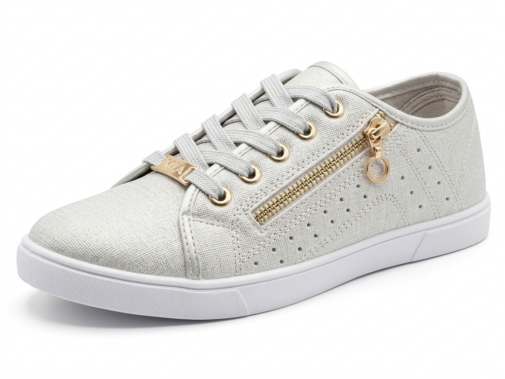 Tenis Casual Plata MENINA Cancun MECANCUNPL