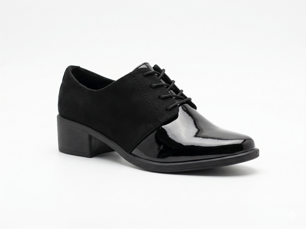 Oxford Ejecutivo Charol Gamuza Negro ADDIC NZF126CGNE - www.zitiocr.com
